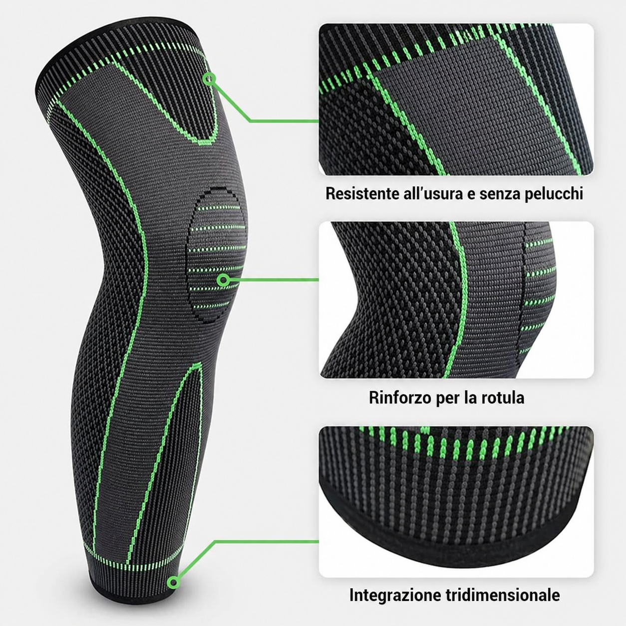 Ginocchiera Compressione Stop al Dolore